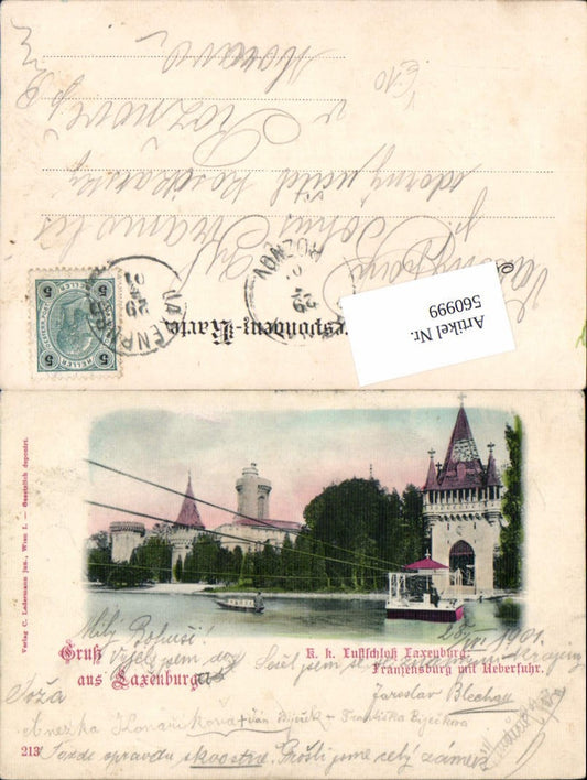 560999,tolle AK Gruß aus Laxenburg Franzensburg Lustschloß pub Ledermann 213