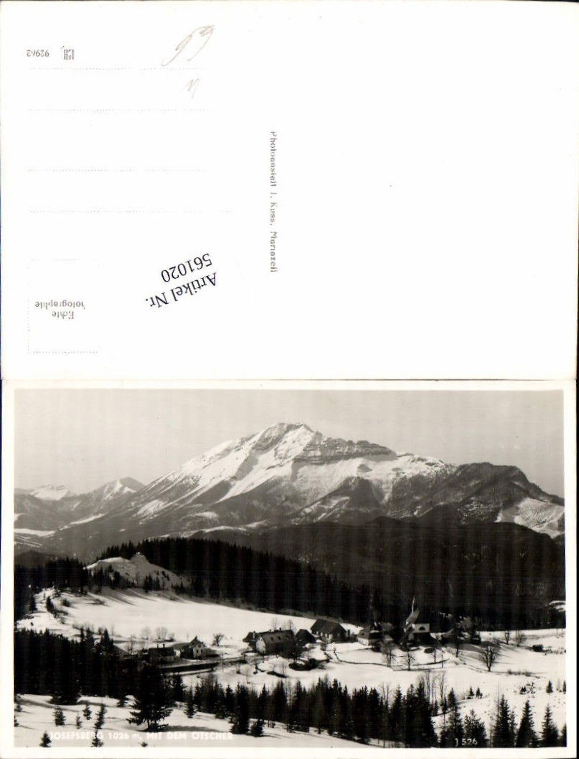 561020,Josefsberg bei Wienerbruck m. Ötscher