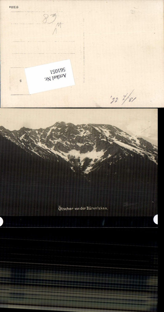 561051,tolle Foto-AK Ötscher Bärenlacken b. Lackenhof pub Theodor Mark