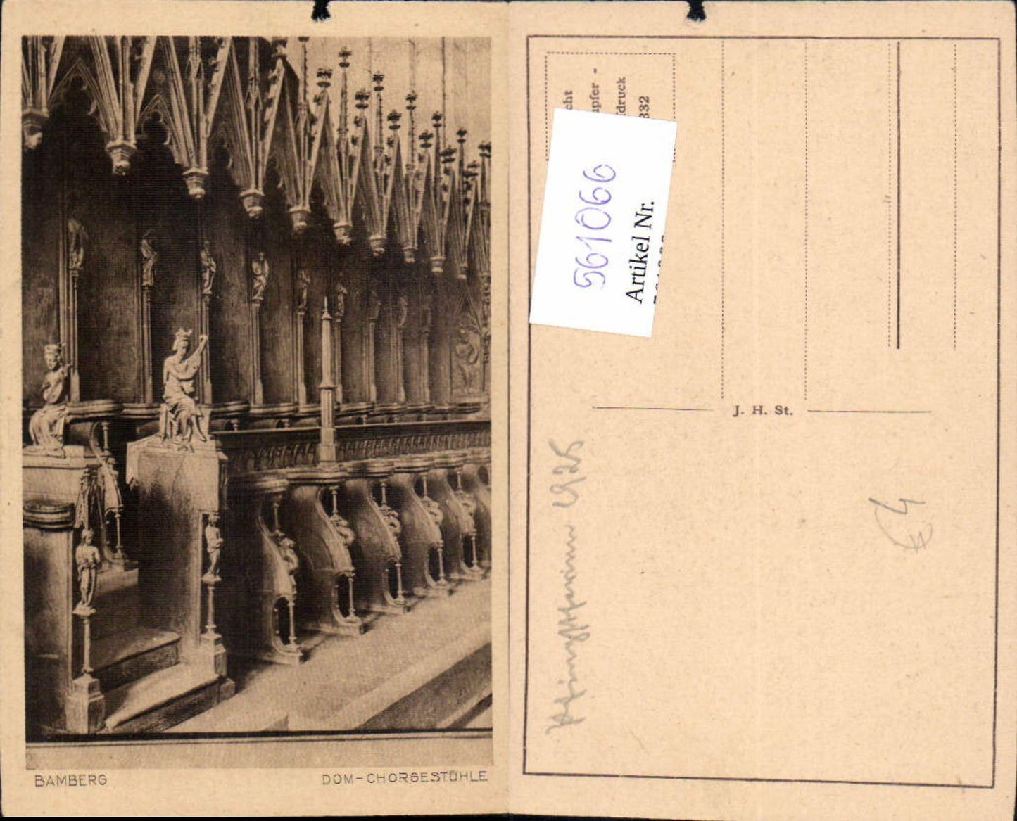 561066, Bamberg Cathedral Choir stalls Interior view of the church