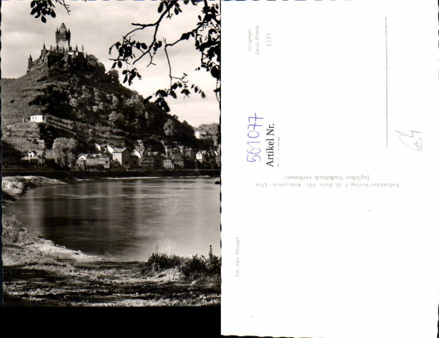 561077,Foto Ak Cochem m. Burg Cochem