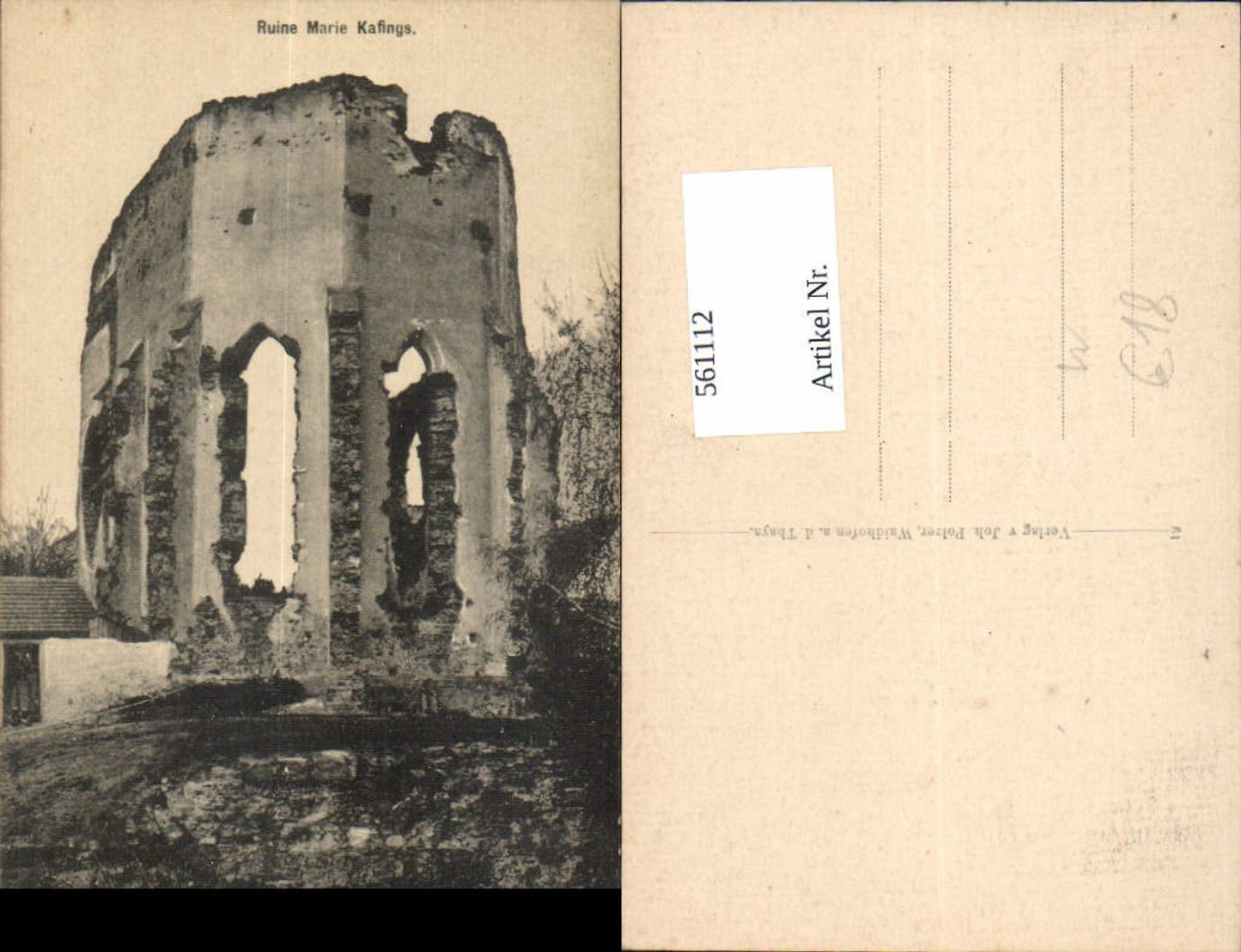 561112, Marie Kafings ruins, Waidhofen an der Thaya
