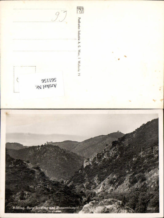 561156,Mödling Burg Mödling u. Husarentempel