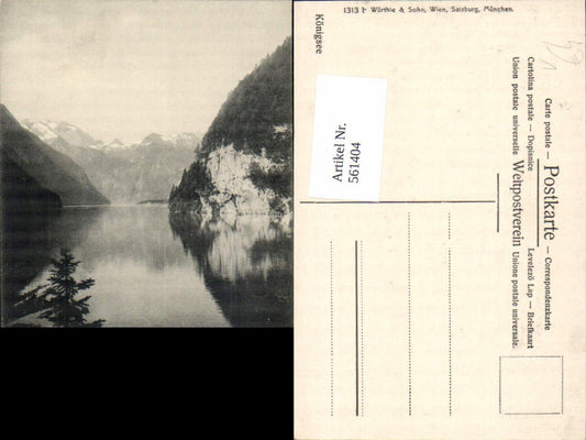 561404, Königssee Schönau am Königssee Malerwinkel pub Würthle Sohn 1313