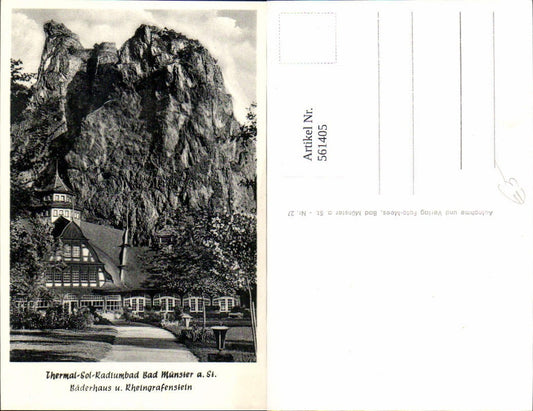 561405,Bad Münster am Stein-Ebernburg Bad Kreuznach Bäderhaus u. Rheingrafenstein