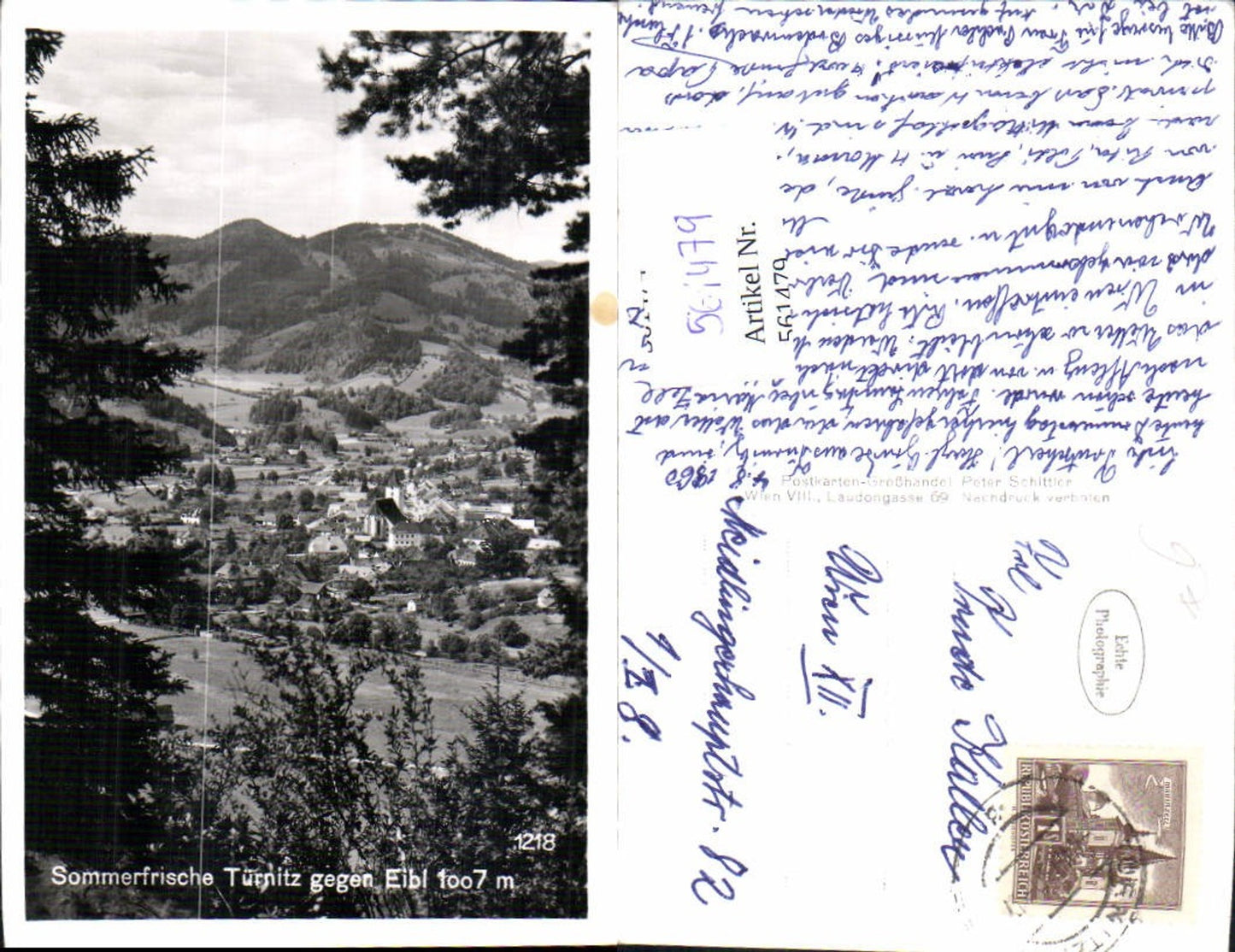 561479,Foto Ak Türnitz geg. Eibl