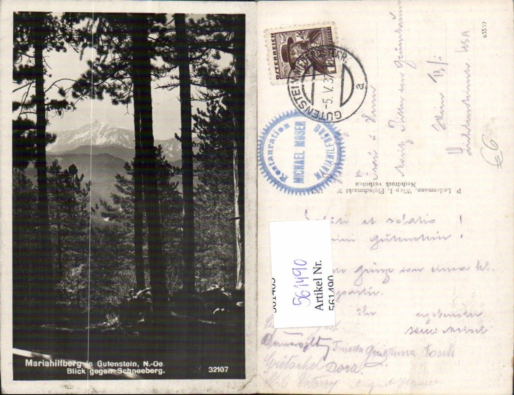 Alte Ansichtskarte – Old Postcard