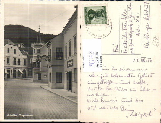 561495,Foto Ak Scheibbs Hauptstrasse