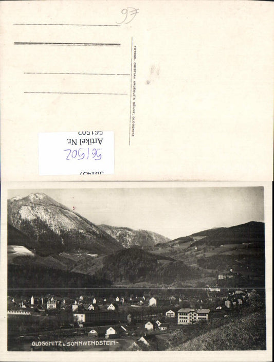 561502,Foto Ak Gloggnitz u. Sonnwendstein