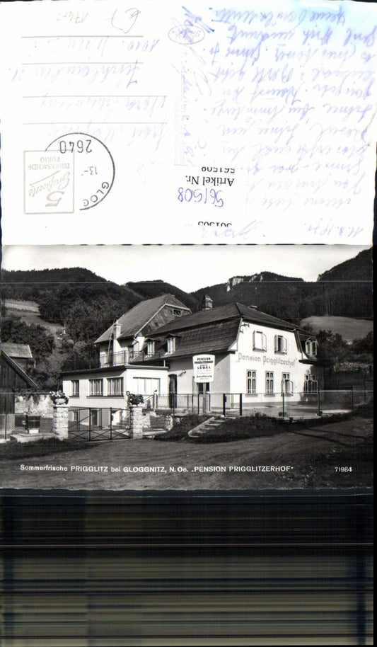 561508,Foto Ak Prigglitz b. Gloggnitz Pension Prigglitzerhof