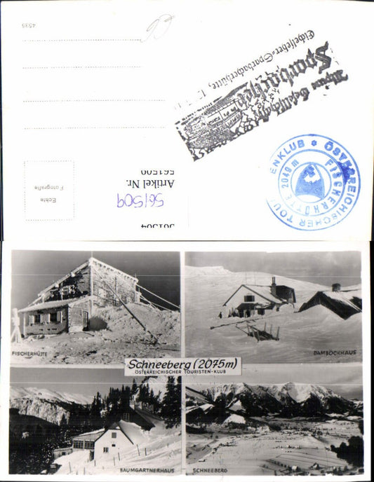 561509,Mehrbild Ak Puchberg Schneeberg Fischerhütte Damböckhaus