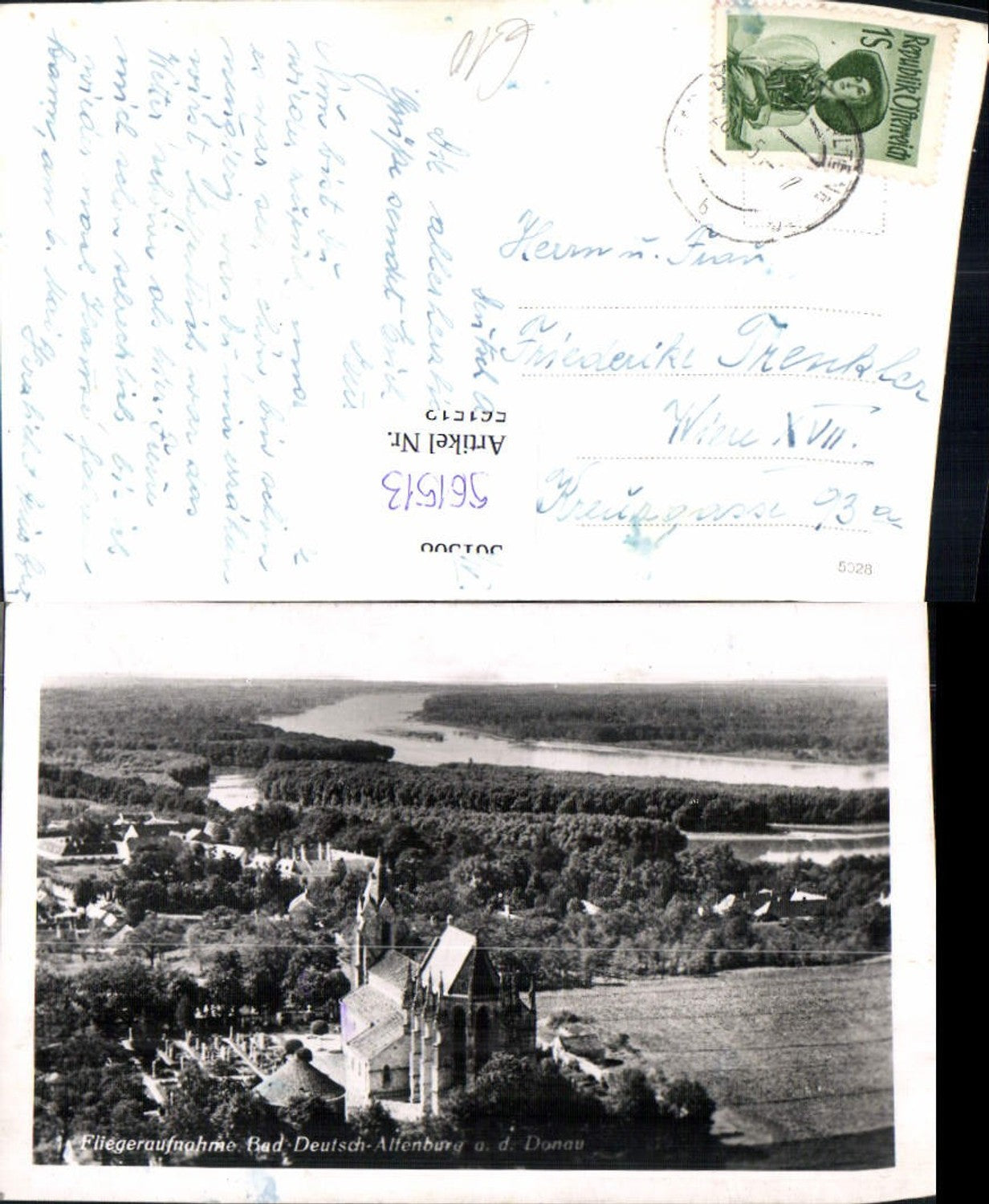561513,Fliegeraufnahme Bad Deutsch-Altenburg a. d. Donau