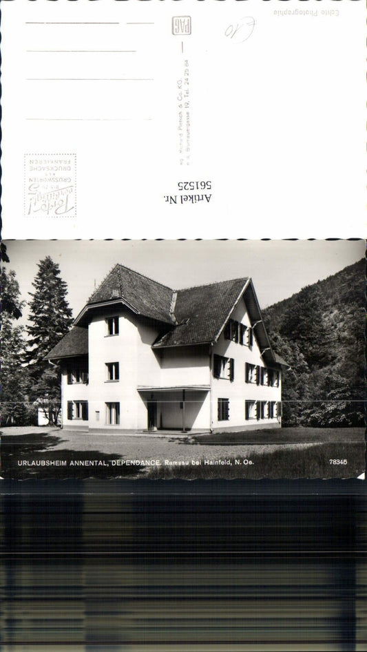 561525,Foto Ak Ramsau b. Hainfeld Annental Urlaubsheim Dependance