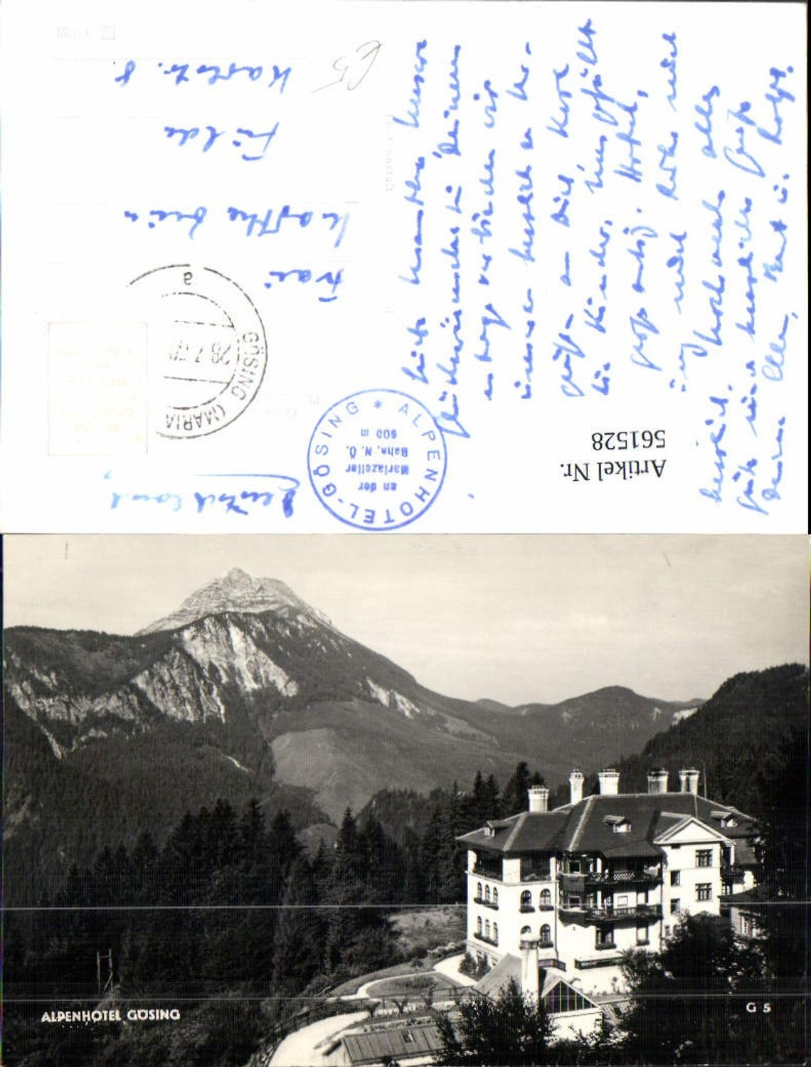 561528,Foto Ak Alpenhotel Gösing Puchenstuben