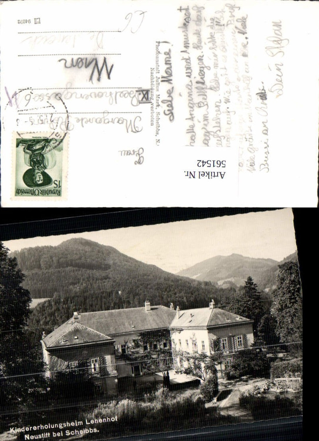 561542,Foto Ak Neustift b. Scheibbs Kindererholungsheim Lehenhof