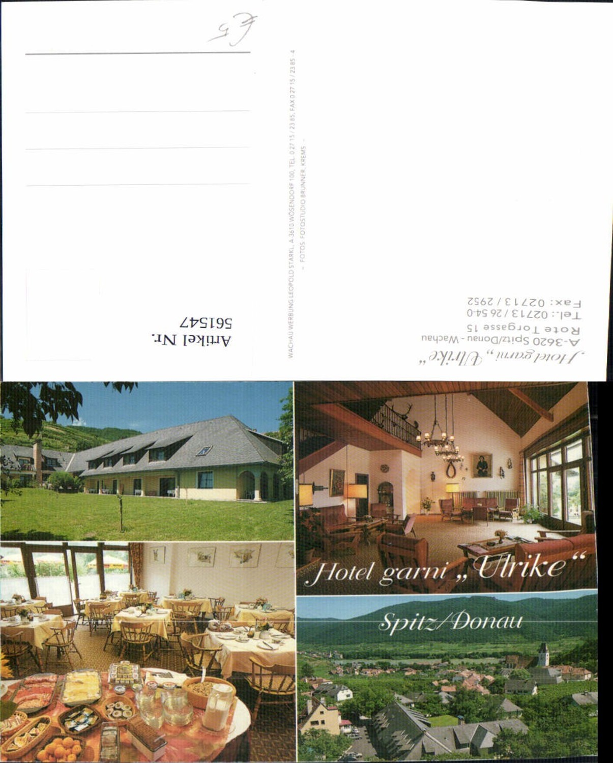 561547,Mehrbild Ak Spitz Donau Wachau Hotel garni Ulrike