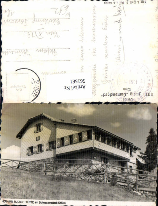 561561,Foto Ak Hermann-Rudolf-Hütte Schwarzwaldeck Kleinzell St. Veit an der Gölsen