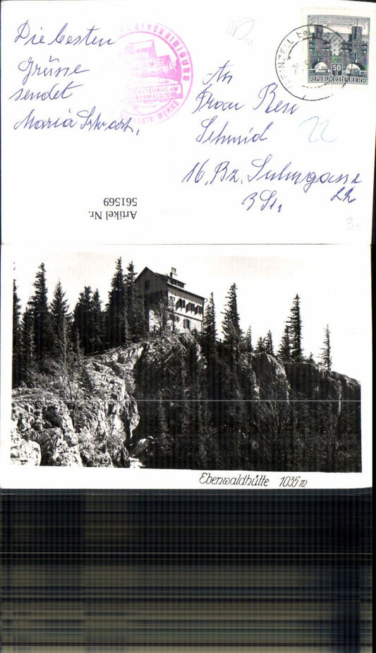 561569,Foto Ak Ebenwaldhütte b. Kleinzell