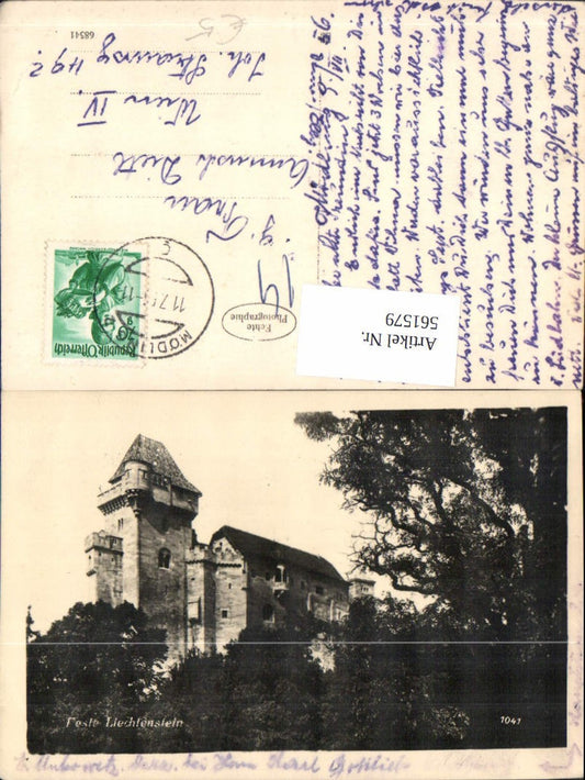561579,Foto Ak Maria Enzersdorf Burg Liechtenstein