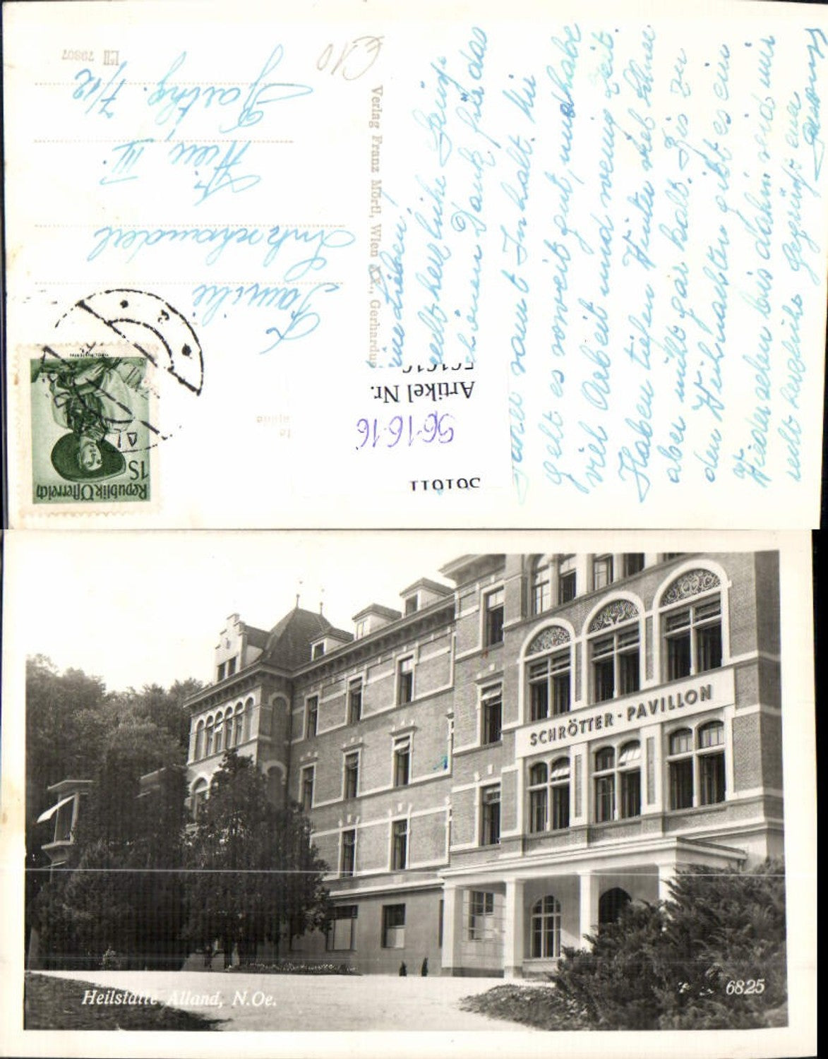 561616,Foto Ak Heilstätte Alland Schrötter-Pavillon