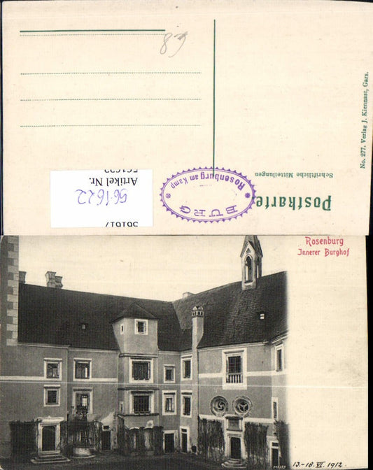 561622,Rosenburg Innerer Burghof Rosenburg-Mold