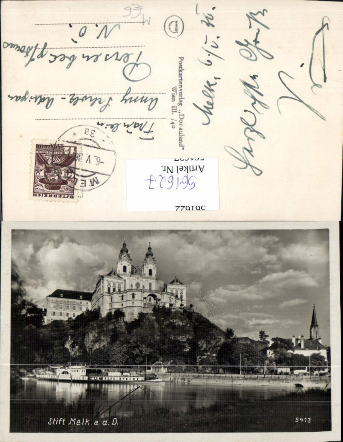 561627,Foto Ak Stift Melk a. d. Donau Schiff Dampfer Dürnstein