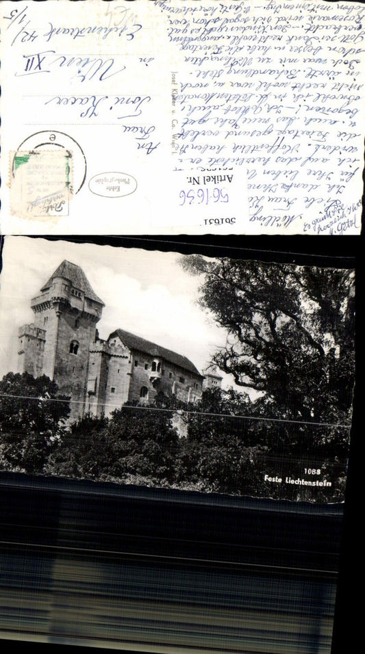 561636,Foto Ak Burg Feste Liechtenstein Maria Enzersdorf