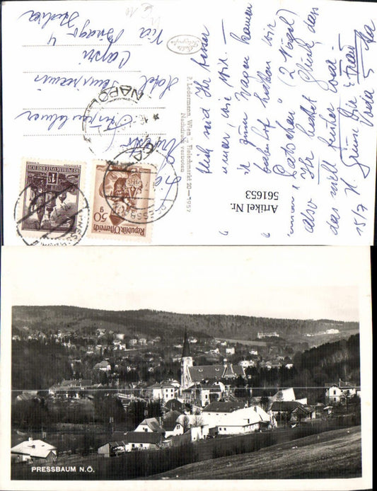 561653,Foto Ak Pressbaum Totale