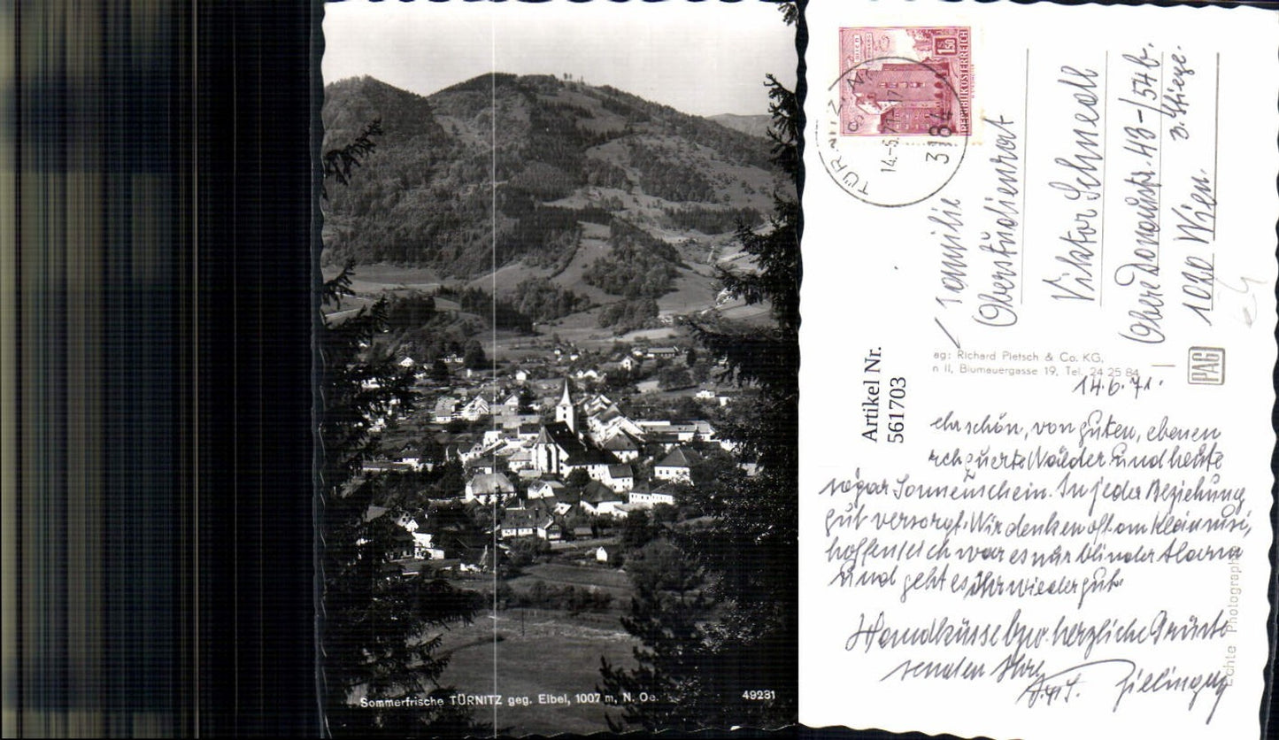 561703,Foto Ak Türnitz geg. Eibel