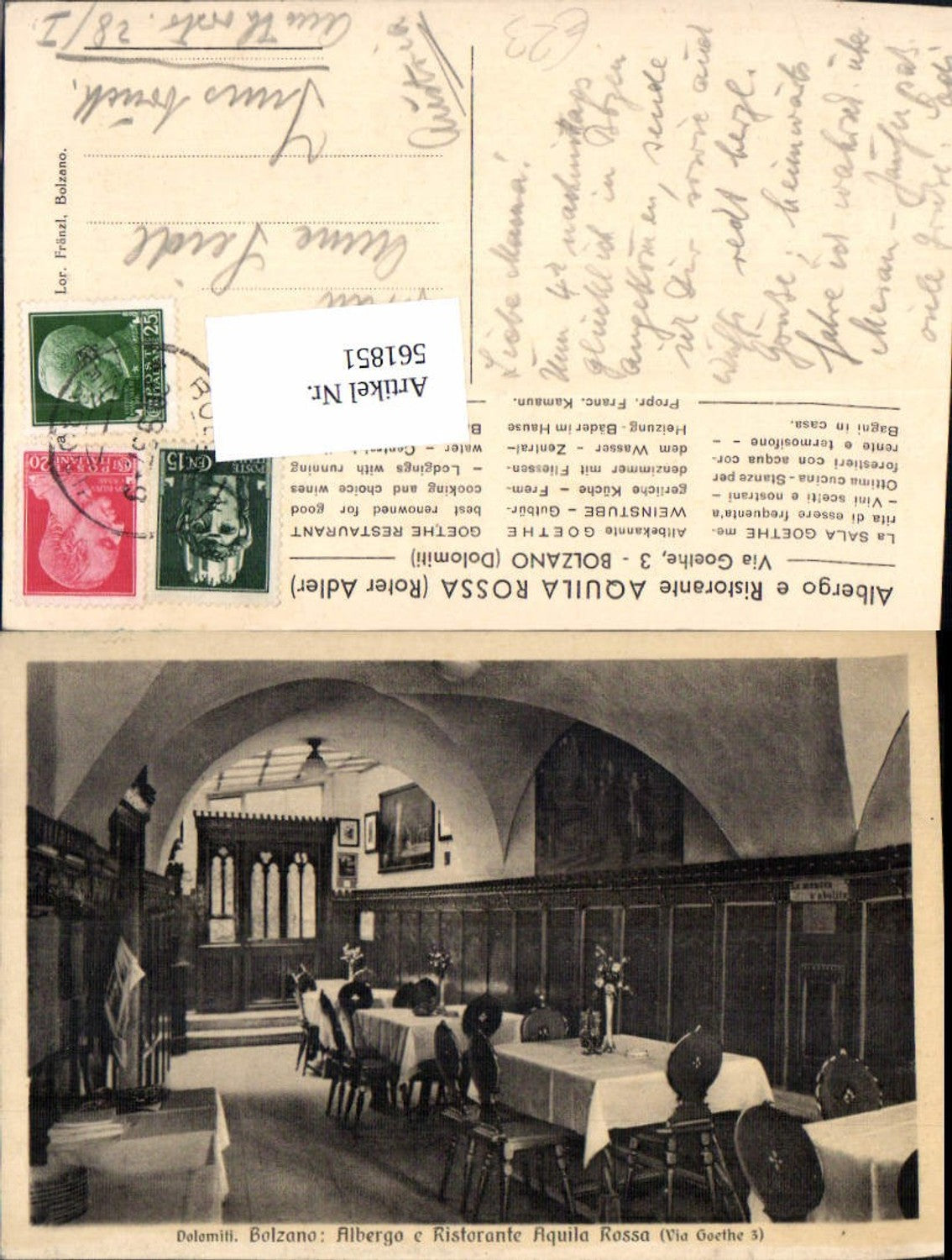 Alte Ansichtskarte – Old Postcard