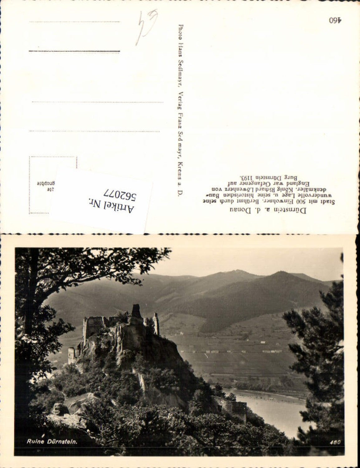 562077,Ruine Dürnstein in der Wachau Donau