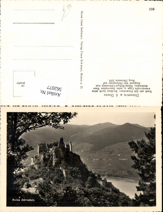 562077,Ruine Dürnstein in der Wachau Donau