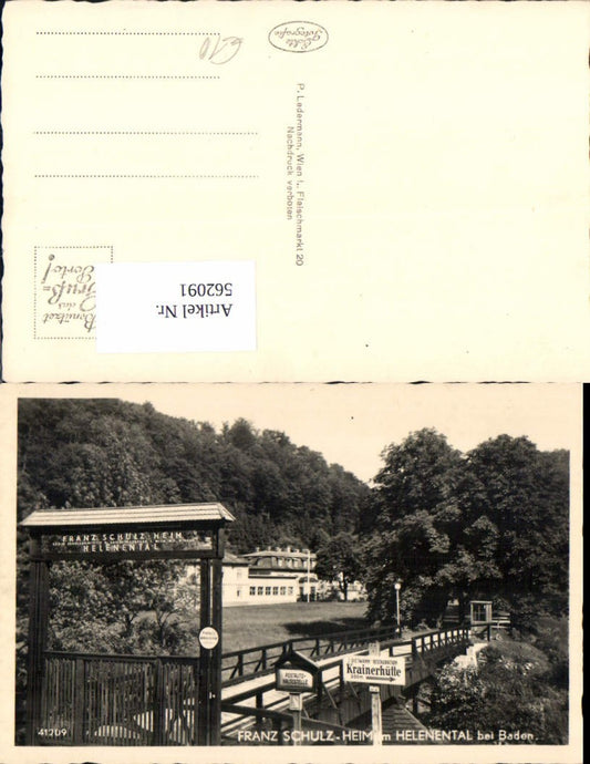 562091,Franz Schulz Heim Helenental bei Baden