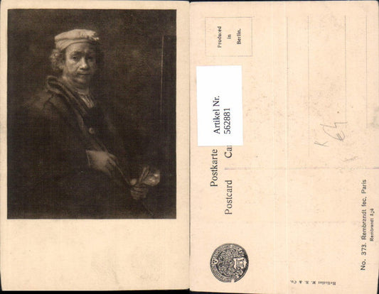 562881,Künstler Ak Rembrandt Kunst Wissenschaft