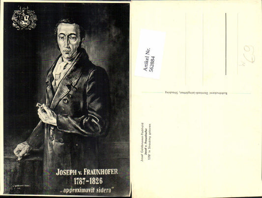 562884,Künstler Ak Josef Goldbrunner-Fischhold Josef v. Fraunhofer Straubing Kunst Wissenschaft