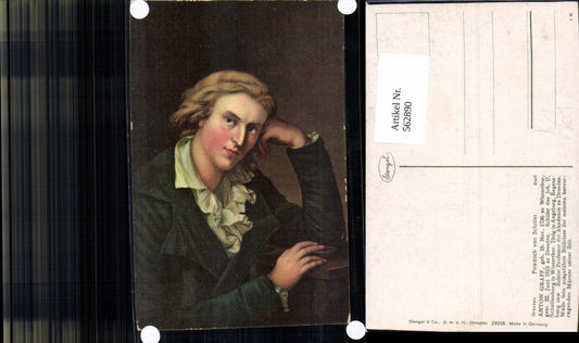 562890,Künstler Ak Anton Graff Friedrich von Schiller Kunst Wissenschaft pub Stengel Co 29058