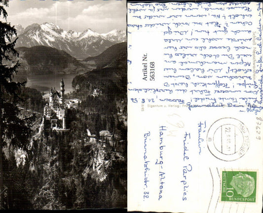 563168,Foto Ak Schwangau Schloss Neuschwanstein
