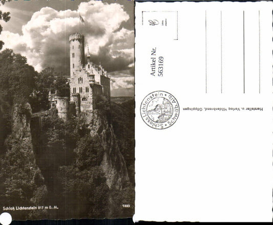 563169,Foto Ak Lichtenstein Schloss Lichtenstein