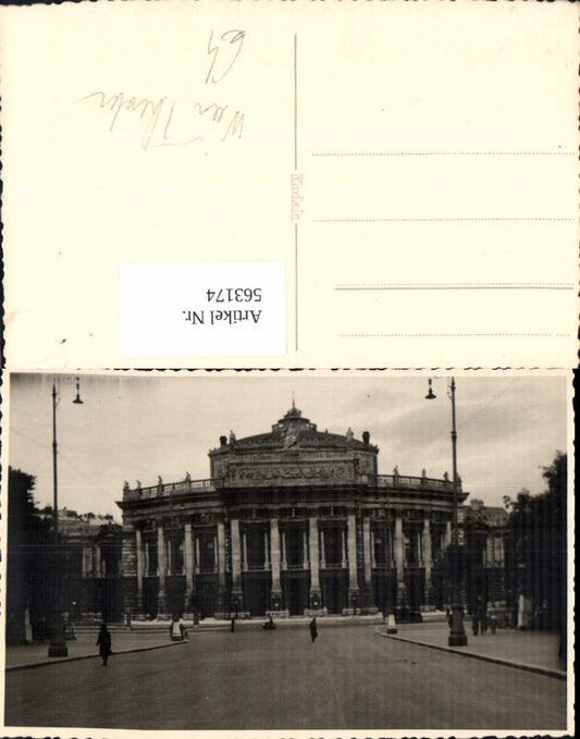 563174,Foto Ak Wien Burgtheater Theater Oper