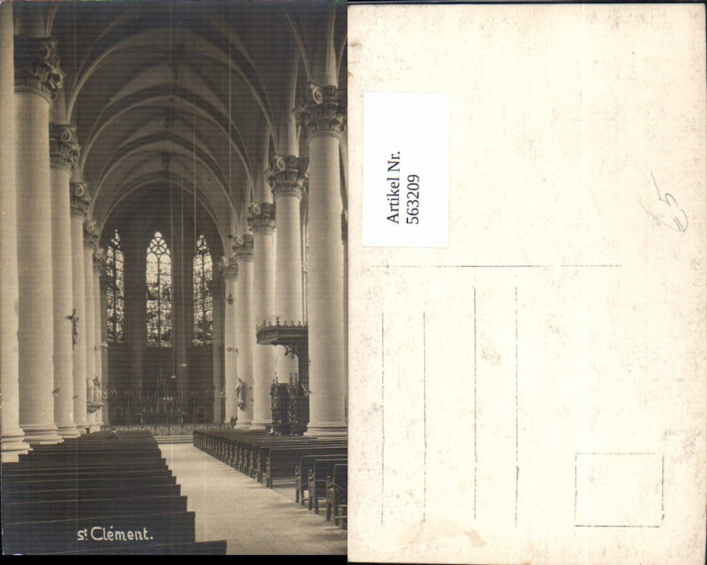 563209,Foto Ak St Clement Kirche Dom