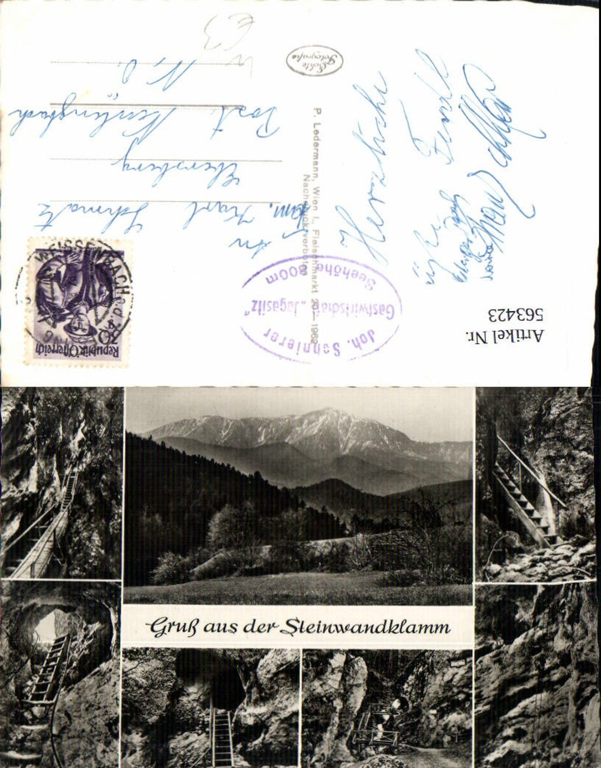 563423,Mehrbild Ak Steinwandklamm Schlucht Weissenbach an der Triesting