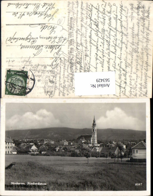 563429,Stockerau Teilansicht m. Kirche