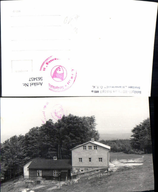 563457,Foto Ak Schöpfl-Hütte am Schöpfl Brand-Laaben