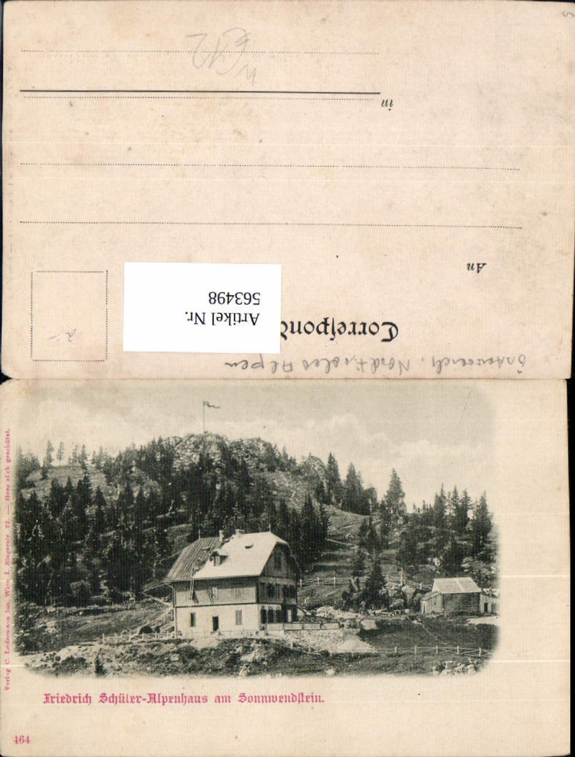 563498,Friedrich-Schüler-Alpenhaus Sonnwendstein Schottwien Maria Schutz
