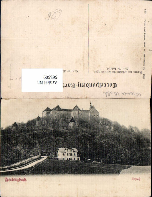 563509,Neulengbach Ansicht m. Schloss