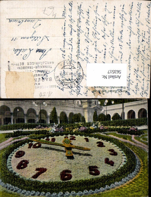 563517,Baden Blumenuhr Kurpark