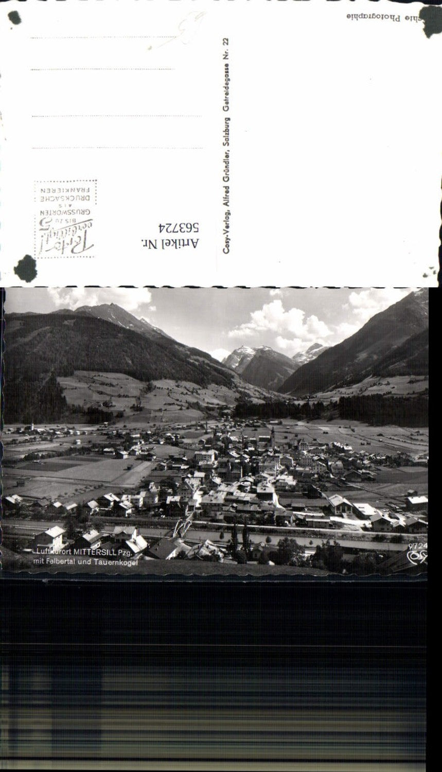 563724,Foto Ak Mittersill m. Felbertal u. Tauernkogel