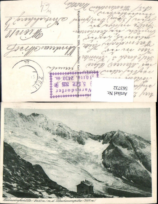 563732,Warnsdorferhütte m. d. Dreiherrenspitze b. Krimml