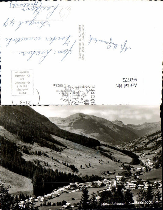 563772,Foto Ak Saalbach-Hinterglemm Totale