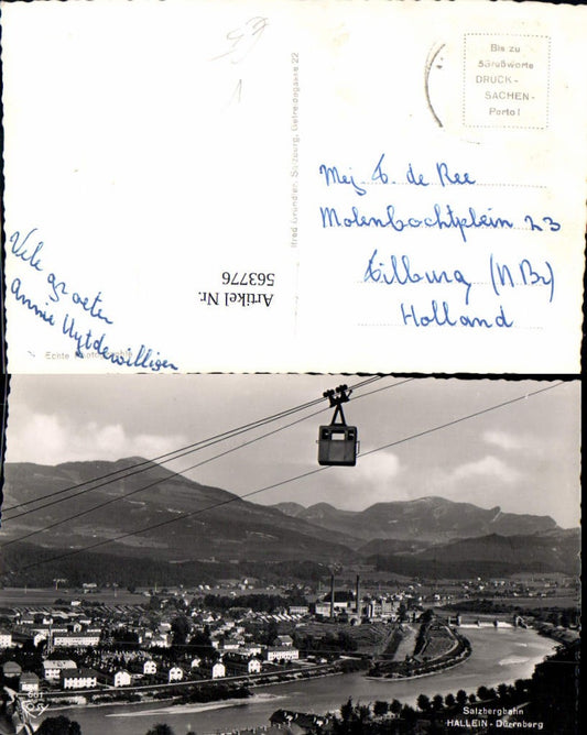 563776,Foto Ak Salzbergbahn Hallein Dürrnberg Seilbahn pub Cosy 661